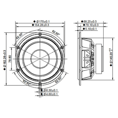 Peerless - 6½" HDS Mid-Woofer - P830990