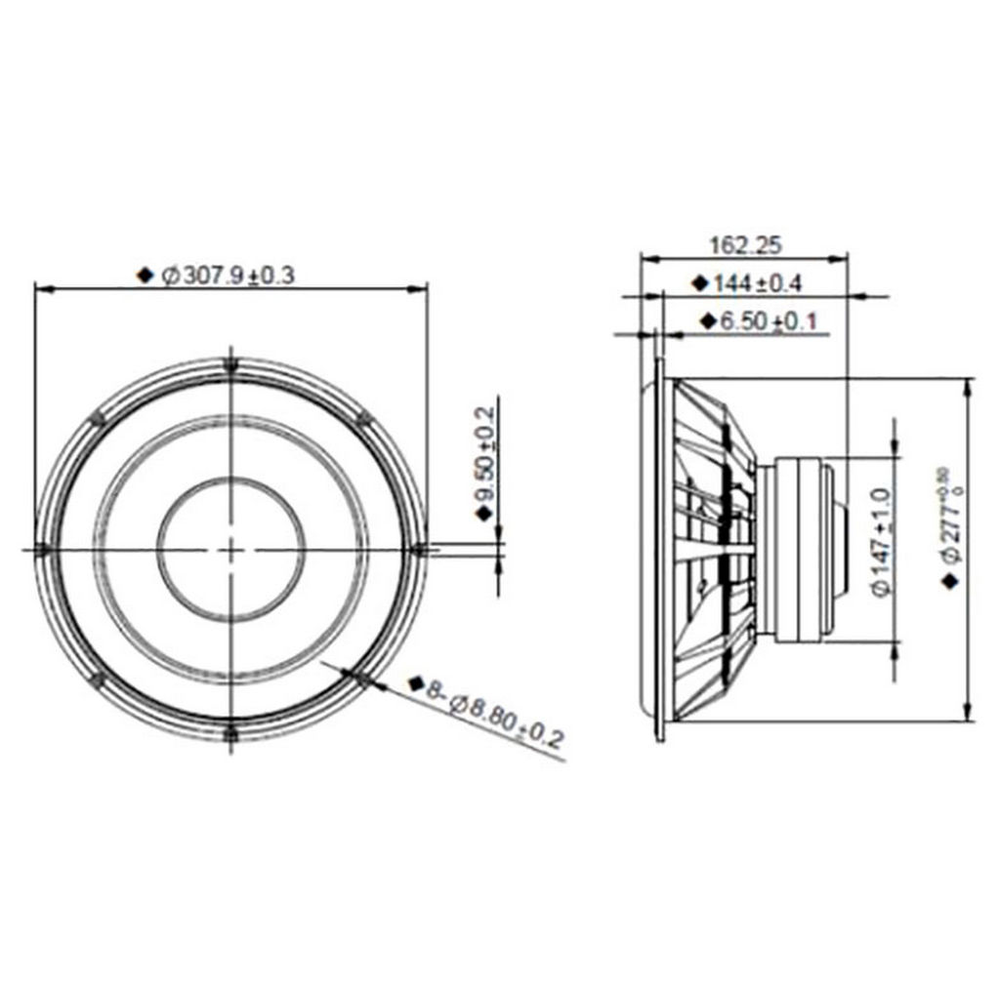 Peerless - 12" XXLS Subwoofer - P835017