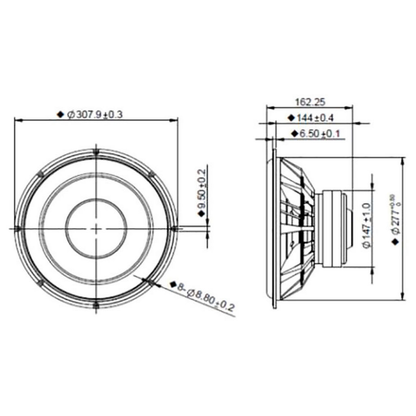 Peerless - 12" XXLS Subwoofer - P835017