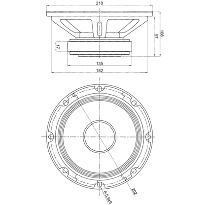 Dayton Audio - 8" PA Woofer Pro - PA200-8
