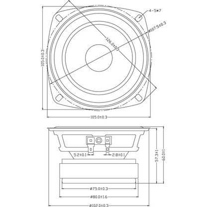 Dayton Audio - 4" Full Range Driver - PC105-4