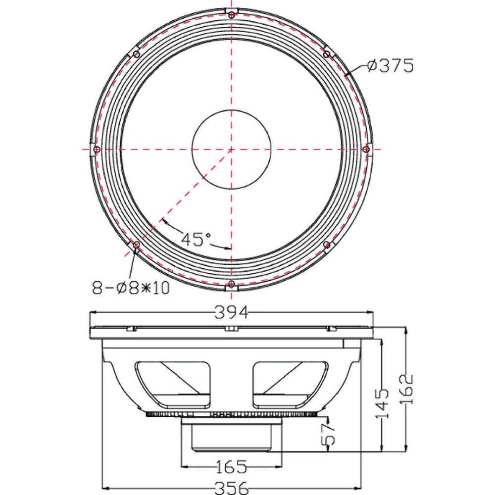 Dayton Audio - 15" Woofer Neo - PN395-8