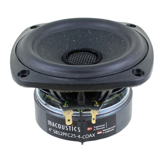 SB Acoustics - 4" PFC Coaxial - SB12PFC25-4-COAX