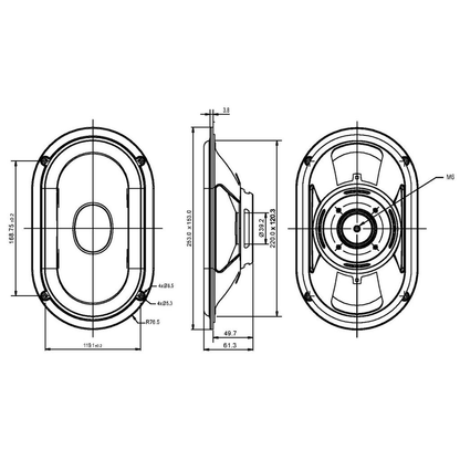SB Acoustics - 5x8" SFCR Passive Radiator - SB15SFCR-00