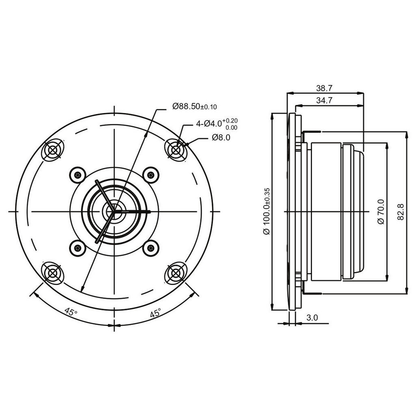 SB Acoustics - 1" ADC Tweeter - SB26ADC-C000-4