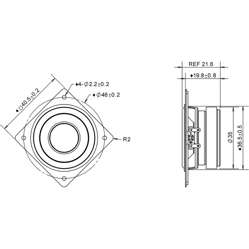 Peerless - 1½" Full Range Driver - TC5FB00-04