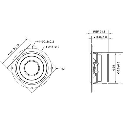 Peerless - 1½" Full Range Driver - TC5FB00-04