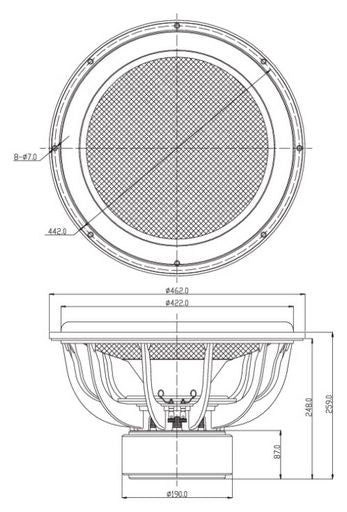 Dayton Audio - 18" Ultimax Subwoofer - UM18-22