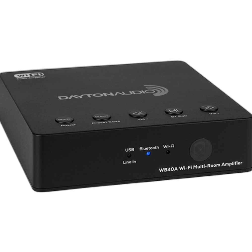 Dayton Audio - 20W Streaming Amplifier with WiFi & BT - WB40A